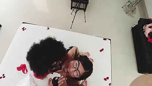 SECOND PART THREESOME WITH MY FRIEND .. First time with my friend I get nervous but I have a great time I love it