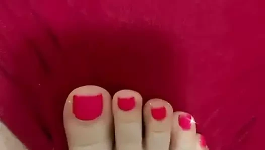 Massagem no namorado com os pes