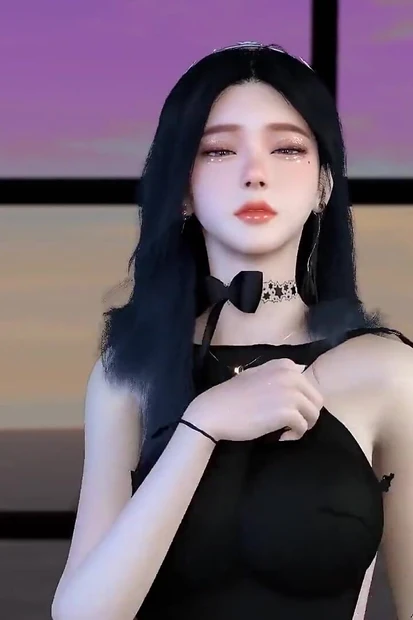 3D худенькая азиатская стриптизерка обнаженная, ее идеальная задница танцует для тебя