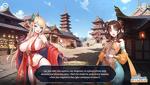 Harem fantezisi - sapık ninja kaydırma oyunu bölüm 1 - Kagura köyüne giriyor