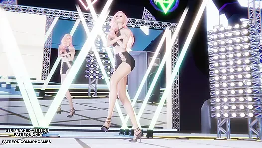 mmd iki kez - seraphine kpop dance league of legends hentai sansürsüz 4k 60 fps