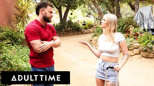 ADULT TIME - okuldan atılan üniversiteli bebek Sky Wonderland aklını boşaltmak için hüsrana uğramış üvey babasını emiyor