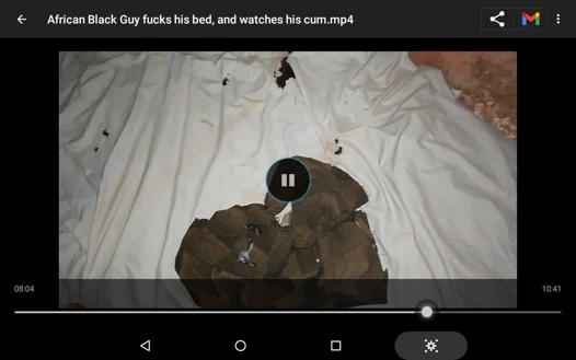 African Black guy fucks his bed, and watches his cum