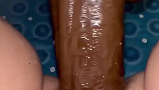 Bugün yeni büyük zenci yarağı dildomu aldım
