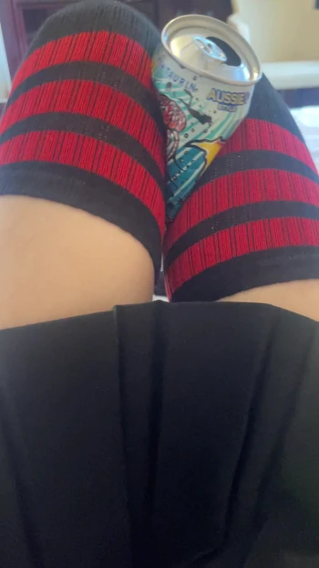 Thigh-High Socks Tease - Can Crush Fetish with Thighs!