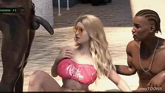 Awam seks sahnesi - sahilde büyük siyah - ırklararası - kimmytoonssuck