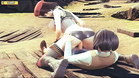 Hentai 3d (hs02) - bir kadın askerle seks