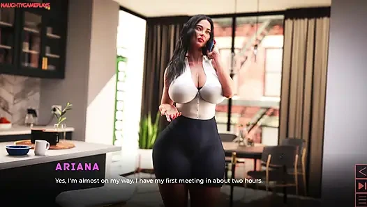 The Synthetic Part 10 By Carbon - Busty MILF Gives Horny Guy a Handjob, Big Cock Cumshot