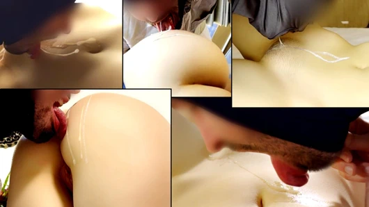 Döl yeme gavat derlemesi #3 - koca döl kaplı vücudunu temiziyor