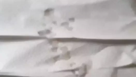 Huge cumshot in slow motion