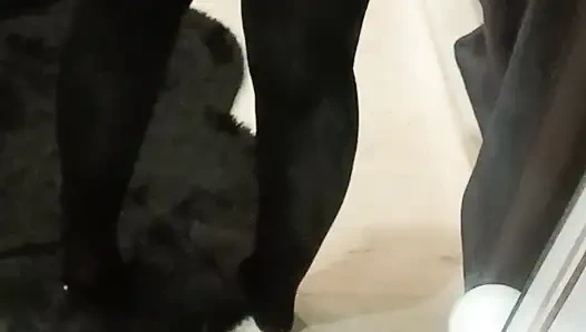 Kilotlu Çoraplı Islak Mastürbasyon