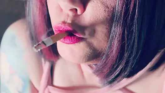 Tina Loves To Dance! BBW Tina Snua Smokes 1 Cork Cigarette & Feeling Filthy! OMI OME Snap Inhales Drifts