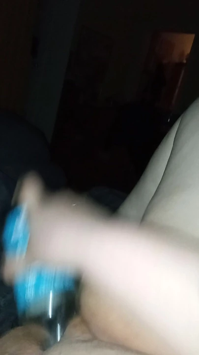 Squirting over bottle