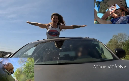 Pencereden ıslanıp arabamda yüzüme işiyorum 4k