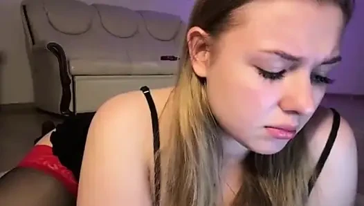 Jucielussie ile seksi çoraplı mastürbasyon