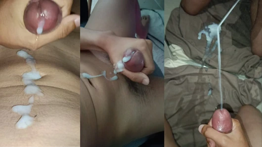 Masturbating until satisfied complination