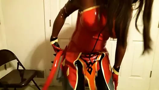 Kigurumi lateks cosplay mastürbasyon 03