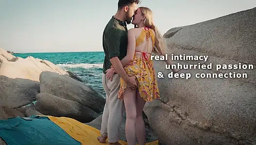 Randevu gecesi seksi - gerçek amatör çift (kovboy kız ve bakış açısı)