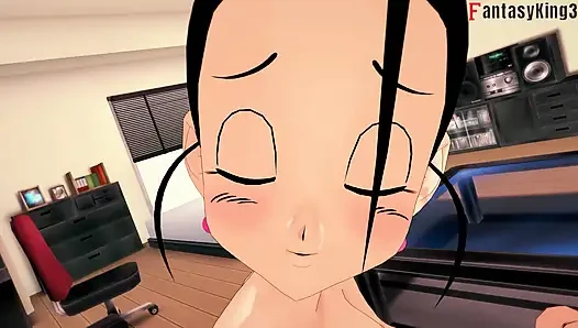 Goku Videl'i tatmin etmiyor, bu yüzden Gohan ona yardım ediyor - Dragon Ball Zex Series