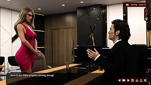 Arzu fısıltıları: evli kadın patronu tarafından ofis masasında kocasını aldatırken yakalandı - bölüm 11