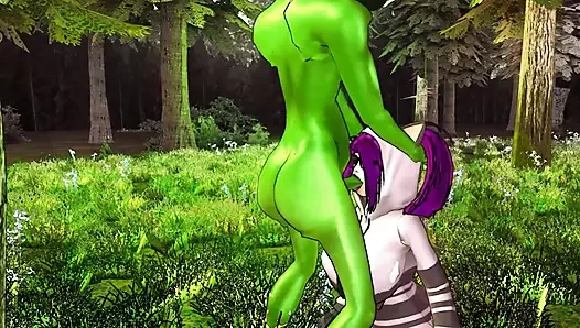 Kokoro ogre goblin canavar tarafından sert sikiliyor (1 /11)