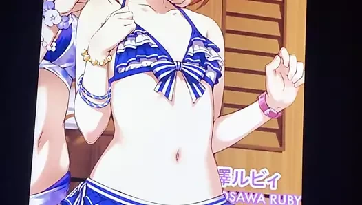 Kurosawa ruby ​​sop cum haraç (canlı aşk)