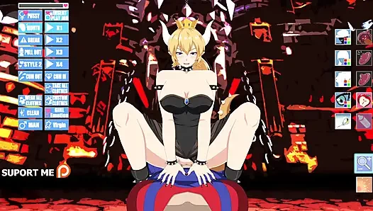 Hentai simülasyon bowsette - bu seks simülatöründe süper mario bowsette'i sikiyor