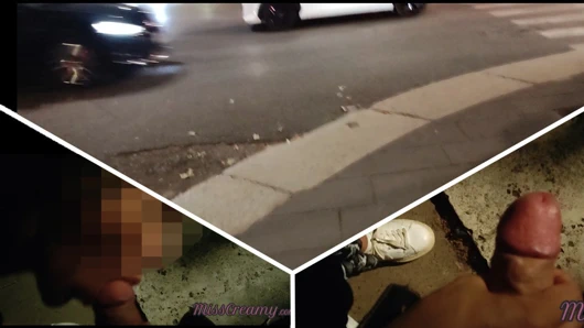 Seksi öğretmen meşgul sokakta beni mastürbasyon yapıyor ve yarağımı emiyor - misscreamy