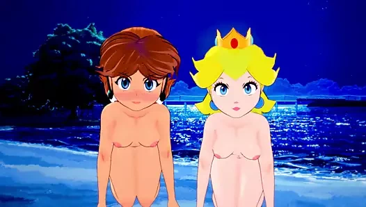 Prenses papatya ve şeftali biraz amcık gösterip sikini yalıyor.