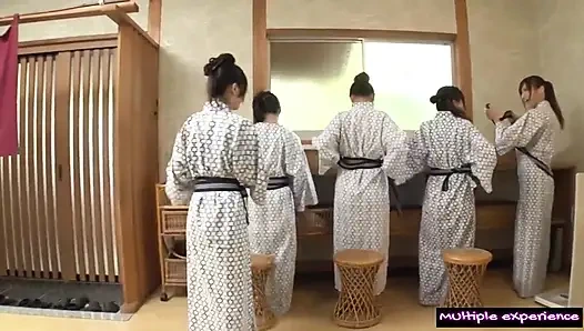 Taze gravure modelleri birlikte yakalandı mucize beş yollu grup çekimi