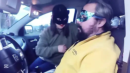 Arabada yüze tokat atma