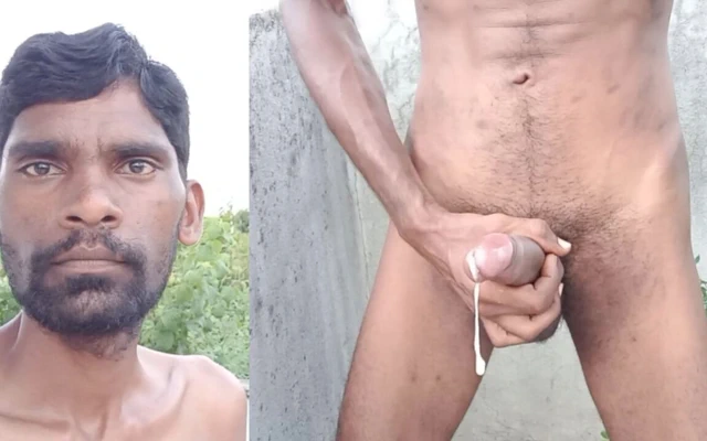 Rajesh playboy 993 dışarıda çıplak göt deliğini teşhir ediyor açık havada mastürbasyon büyük yarak ve yere boşalıyor