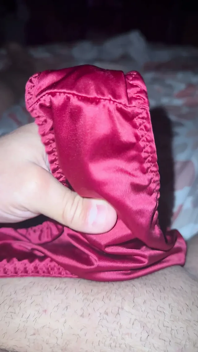 Juicey silky red panties