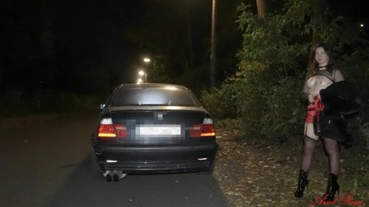 I meet up with a fan to get fucked by him in the car