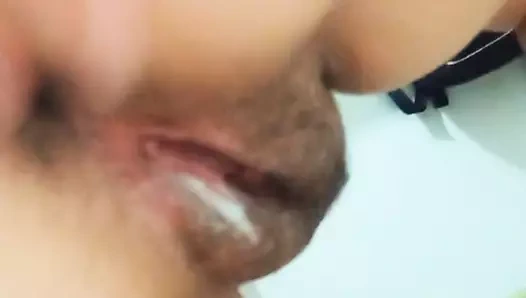 Creampie - çok oturduktan sonra, süt dolu amımla dinlenirim