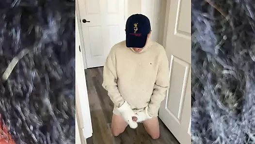 Balıkçı yakalı kazak fetişi, kazak fetişi... en sevdiğim yün kazaklardan biriyle oynuyorum