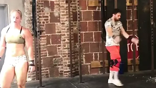 Crossfit pawg büyük ganimet kalın uyluk