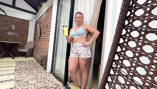 POV DISCOVERS MY STEPSON MASTURBATING AND DECIDES TO RIDE HIS HUGE COCK