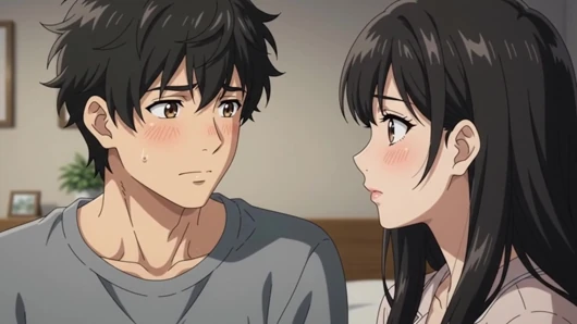 Stepsister catches stepbrother watching her change and invite him to watch complete
