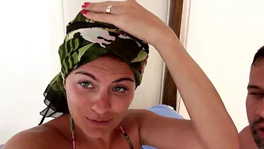 Kirli sürtük çarptım sert