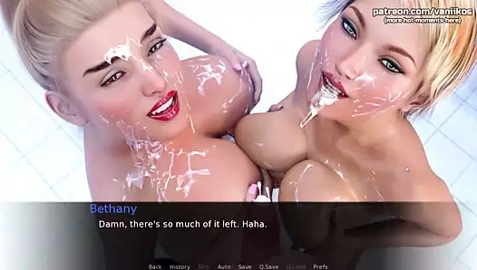 İhanete uğradı - 18 yaşındaki iki azgın sarışın büyük memeli genç kız üniversite öğretmeninin büyük yarağına biniyor - #10