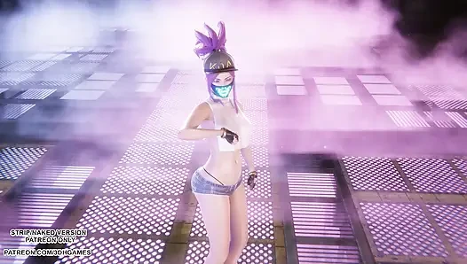 Mmd aespa - armageddon - akali seksi kpop dans league of legends hentai sansürsüz 4k 60 fps