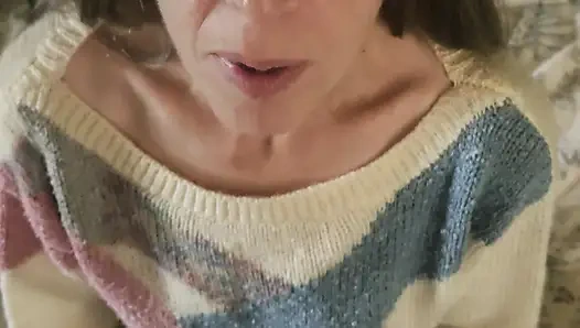 Kocasının Yarağı Ve Taşakları Ile Goode Girl Naylon Oyun