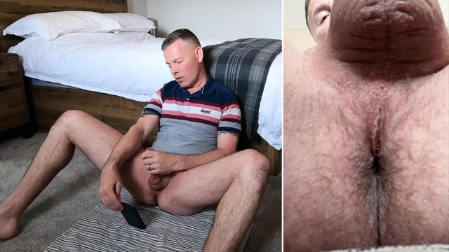 Döl damlayan seğirten orgazm göt deliği - bölünmüş ekran görünümü