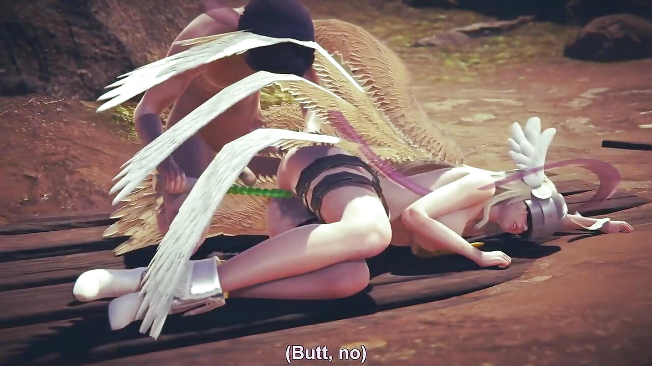 Angewomon anal boncuk alıyor : digimon hentai parodi