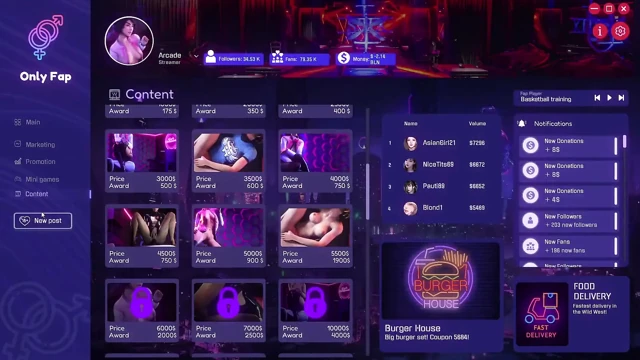 Onlyfap Simulator 4 Porn Game Play part 01 Sex Game, Nude Game