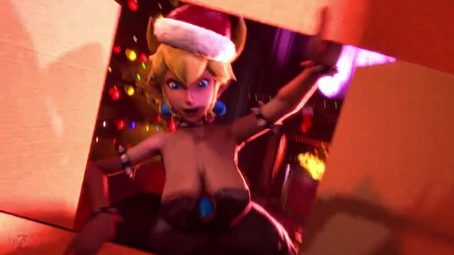 Bowsette ve onun yeni yıl hediyesi hentai porno