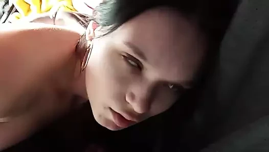 Insane Nympho Hot Brunette Fucks In The Car and Has Multiple Orgasms