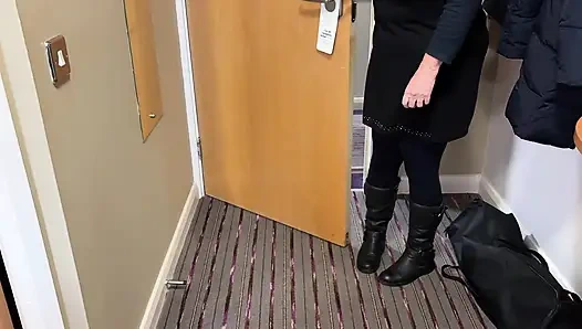 Mrs Mature Feet back in hotel after a night out with the Girls