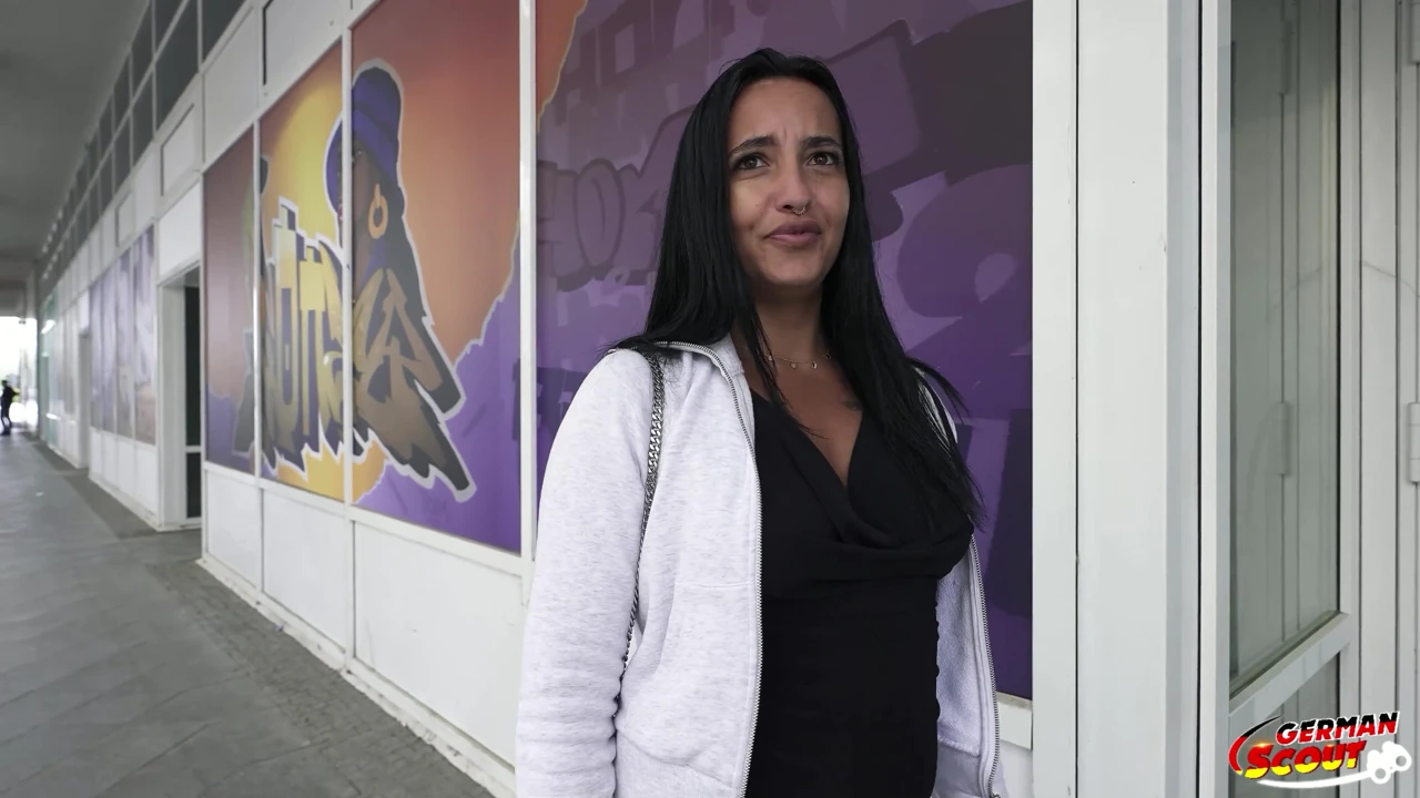 German Scout – Brown Skin Inked Molly Lollipop Pick up for First Casting Fuck in Berlin